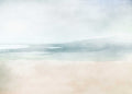 Sample - Venice Beach - Blue & White - Custom Sized Wallpaper Mural (per/m2)