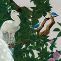 Sample - Vera's Garden - Peacock Wallpaper - Mist