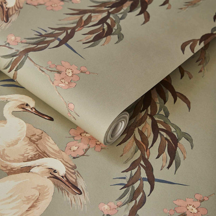 Sample - Zeus Hybrid Mural Wallpaper - House of Hackney - Eau De Nil