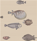 Sample – Acquario Fish Wallpaper – Taupe