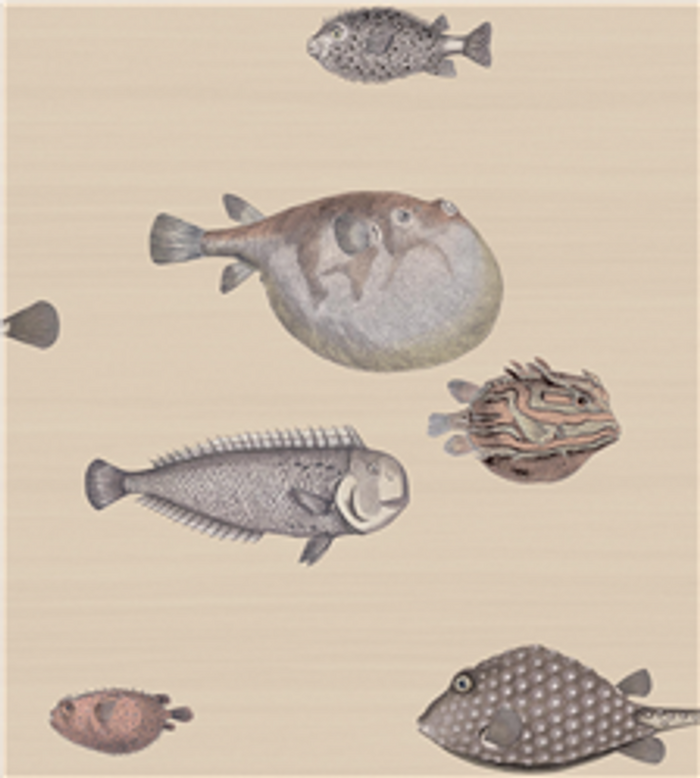 Sample – Acquario Fish Wallpaper – Taupe