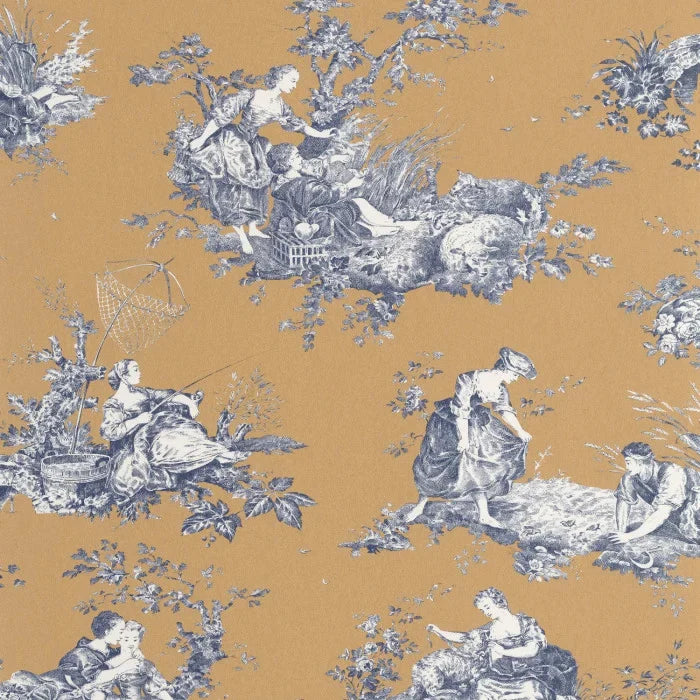 Scène d'été Wallpaper - Ocre