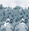 Scent of Pines - Custom Sized Wallpaper Mural (per m2) - Blue