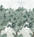 Scent of Pines - Custom Sized Wallpaper Mural (per m2) - Green