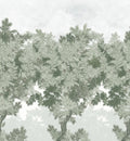 Scent of Pines - Custom Sized Wallpaper Mural (per m2) - Grey Green