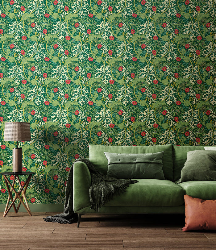 Seaweed Garden Wallpaper - Ohpopsi - Emerald