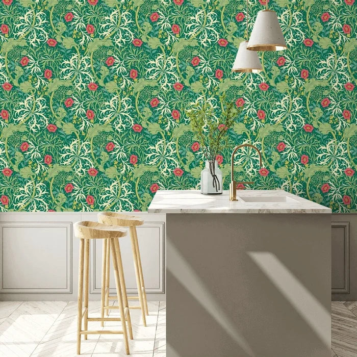 Seaweed Garden Wallpaper - Ohpopsi - Emerald