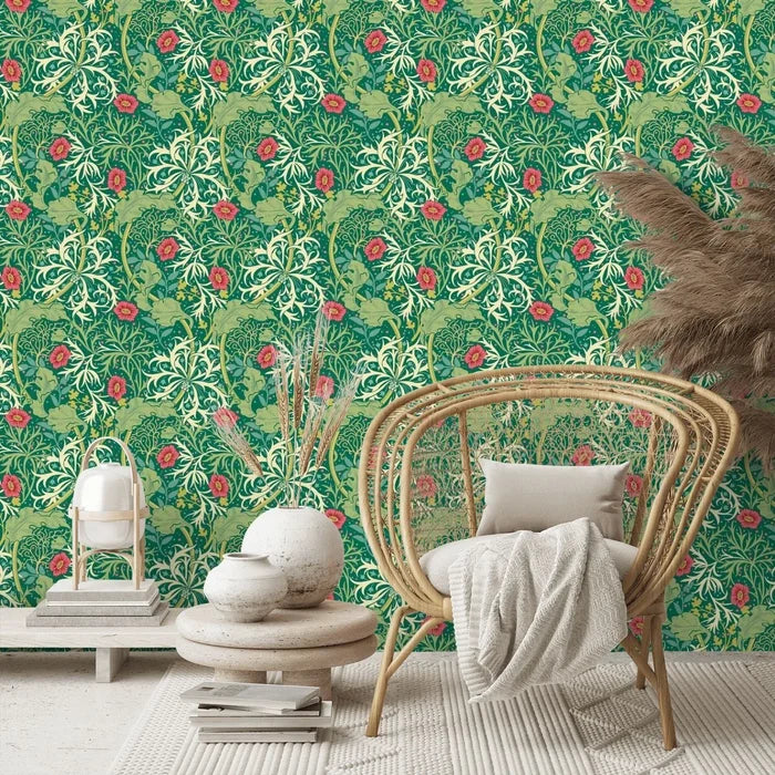 Seaweed Garden Wallpaper - Ohpopsi - Emerald