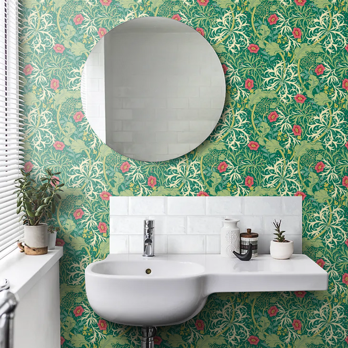 Seaweed Garden Wallpaper - Ohpopsi - Emerald