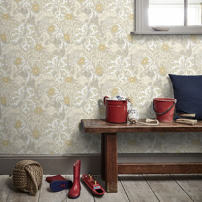 Seaweed Garden Wallpaper - Ohpopsi - Fossil Grey