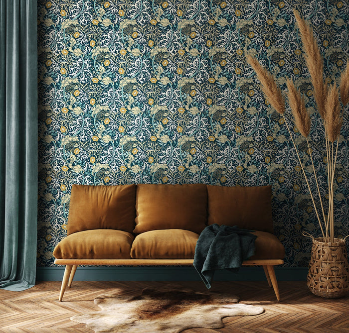 Seaweed Garden Wallpaper - Ohpopsi - Petrol