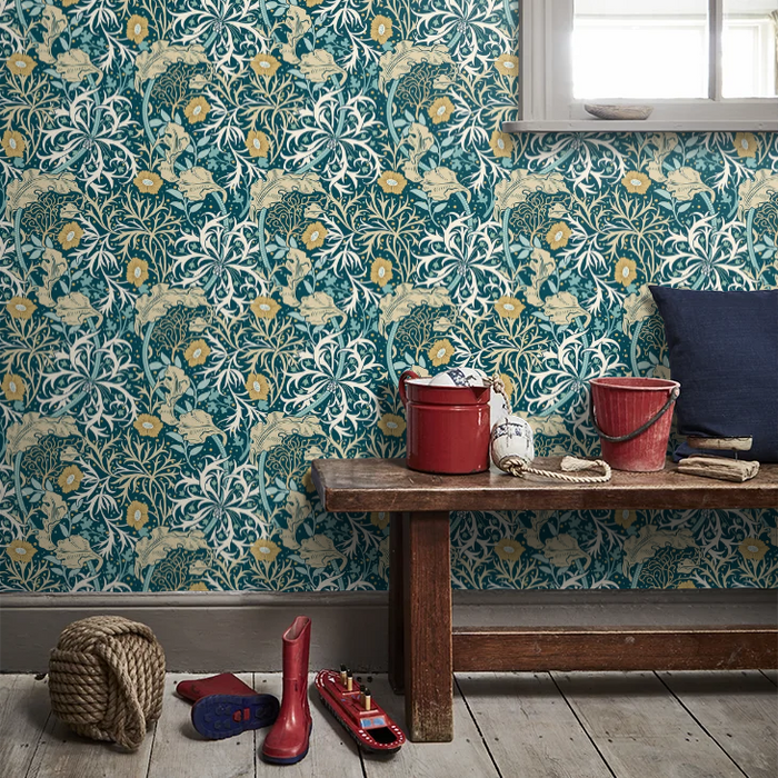 Seaweed Garden Wallpaper - Ohpopsi - Petrol