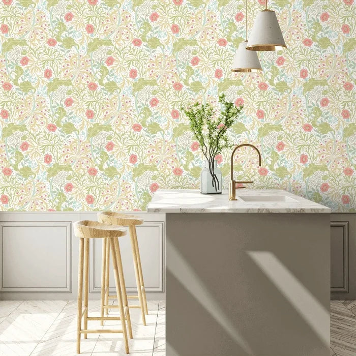 Seaweed Garden Wallpaper - Ohpopsi - Rose Pink