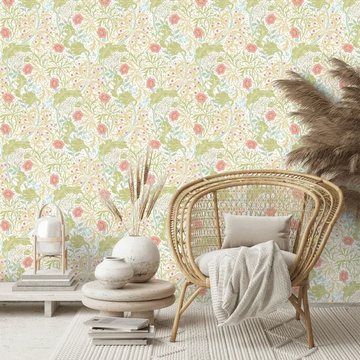 Seaweed Garden Wallpaper - Ohpopsi - Rose Pink