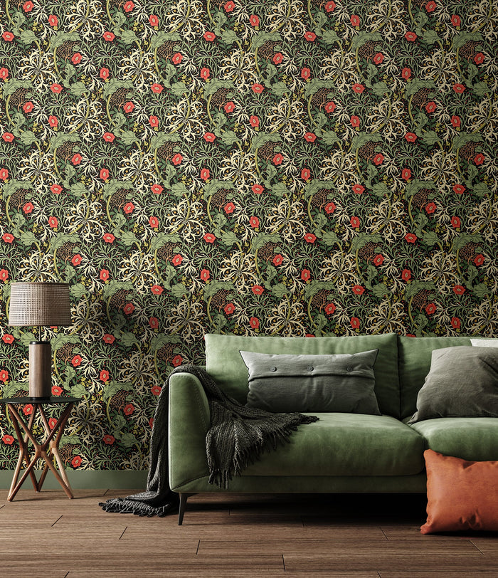 Seaweed Garden Wallpaper - Ohpopsi - Slate Mix