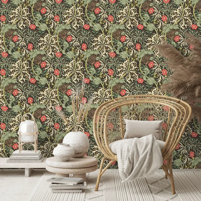 Seaweed Garden Wallpaper - Ohpopsi - Slate Mix