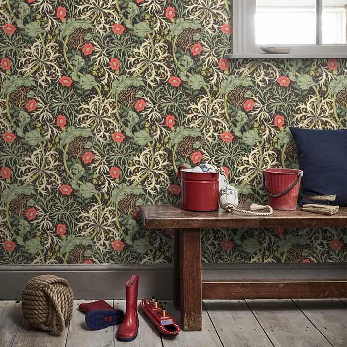 Seaweed Garden Wallpaper - Ohpopsi - Slate Mix
