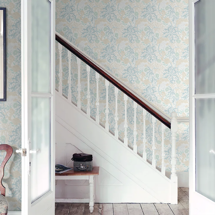 Seaweed Garden Wallpaper - Ohpopsi - Soft Blue