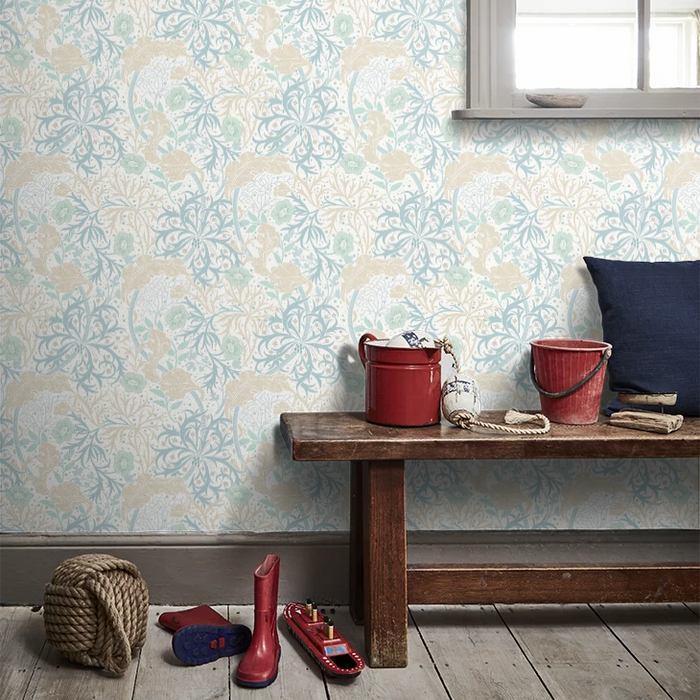 Seaweed Garden Wallpaper - Ohpopsi - Soft Blue