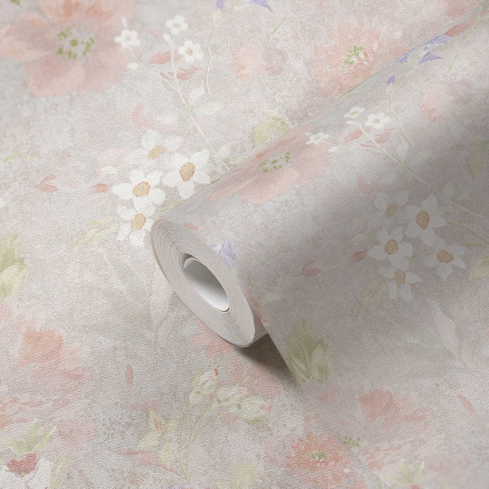 Secret Garden - Floral Wallpaper - Pink