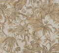 Sepia Memories -  Jungle Wallpaper - Beige Metallic