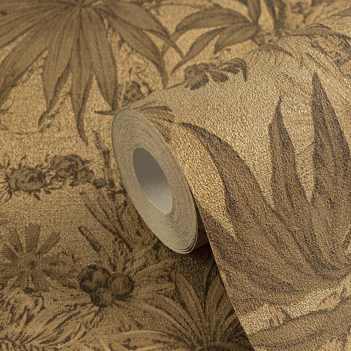 Sepia Memories - Jungle Wallpaper - Brown