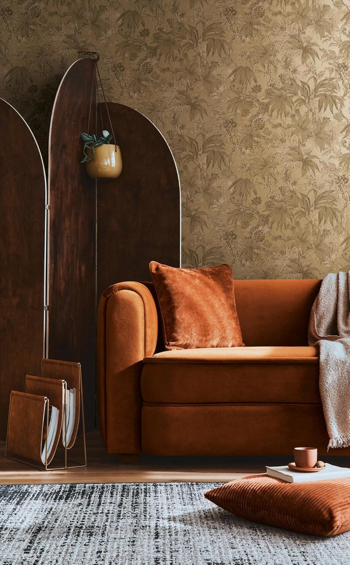 Sepia Memories - Jungle Wallpaper - Brown