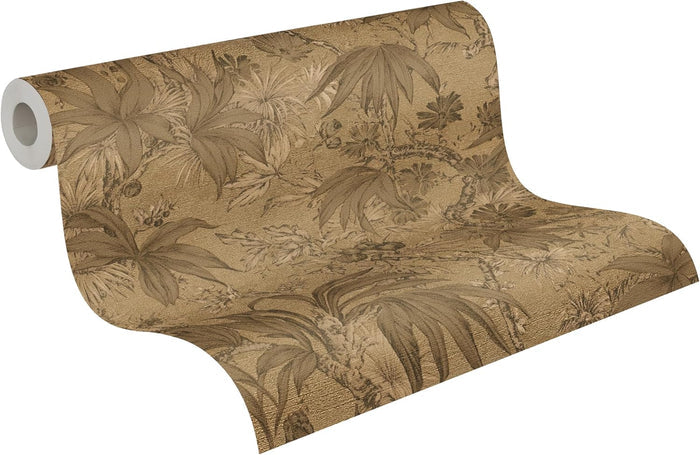 Sepia Memories - Jungle Wallpaper - Brown