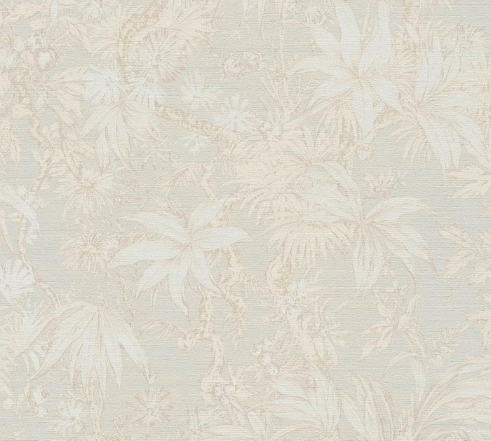 Sepia Memories -  Jungle Wallpaper - Cream