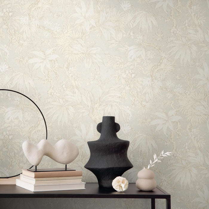 Sepia Memories -  Jungle Wallpaper - Cream
