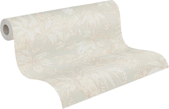 Sepia Memories -  Jungle Wallpaper - Cream
