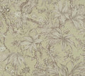 Sepia Memories -  Jungle Wallpaper - Green Metallic