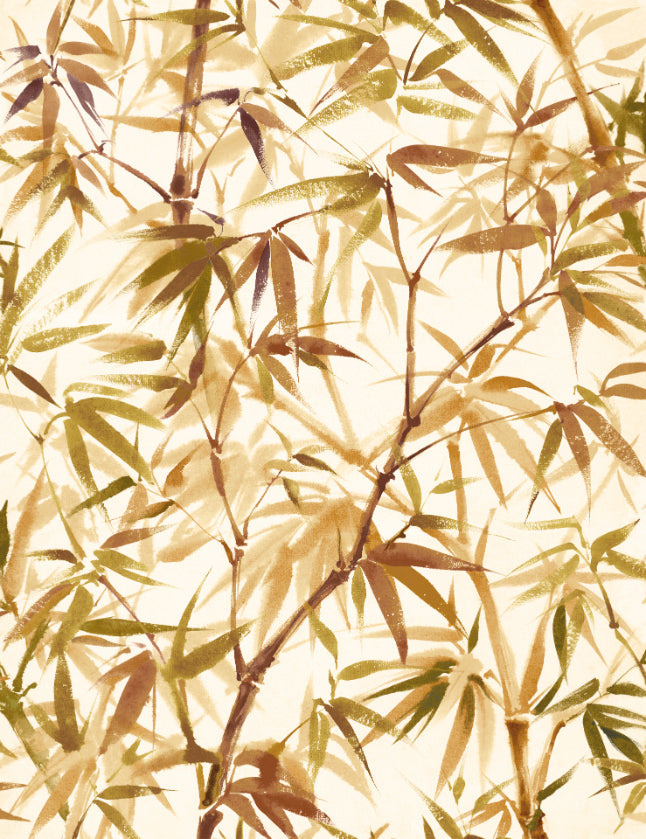 Shadow Bamboo Wallpaper - Goldenrod