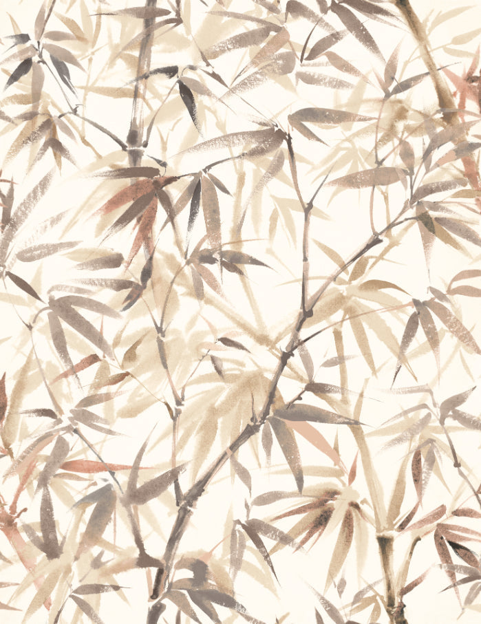 Shadow Bamboo Wallpaper - Latte