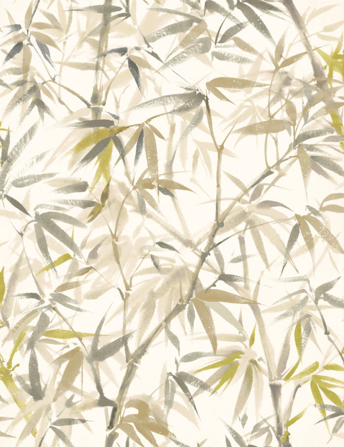 Shadow Bamboo Wallpaper - Oyster Mix