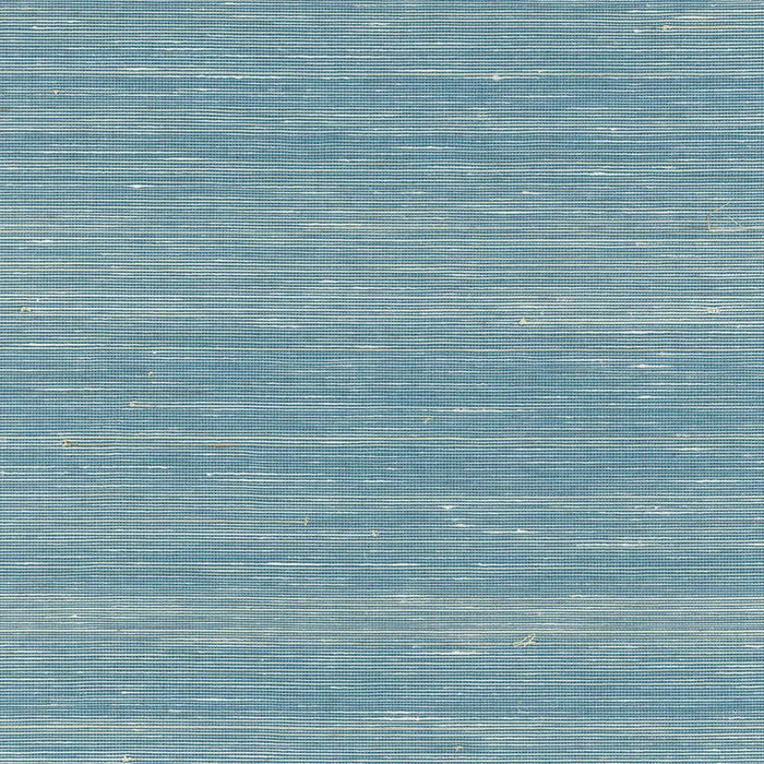 Shimmery Grasscloth Wallpaper - Deep Sea