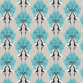 Showgirls Wallpaper - Teal (Tiny Spots)