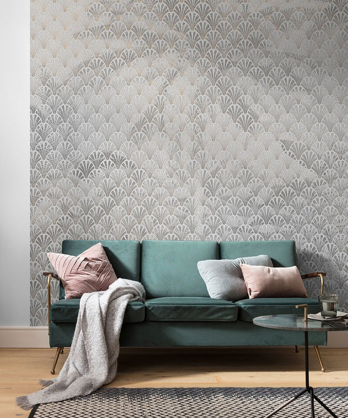 Silver Horizon - Custom Sized Wallpaper Mural (per m2)
