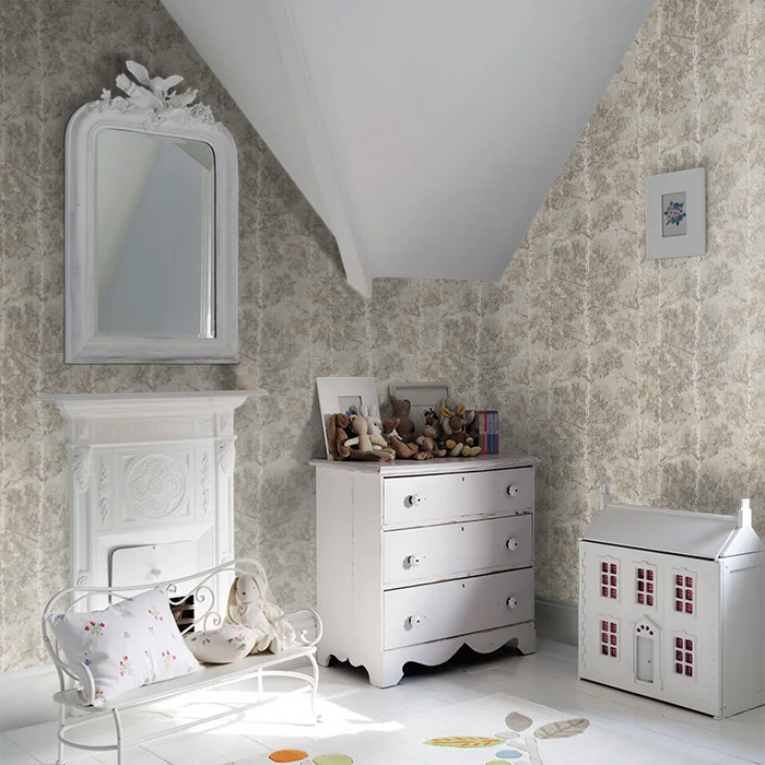 Silverwood Wallpaper by Rasch - Natural