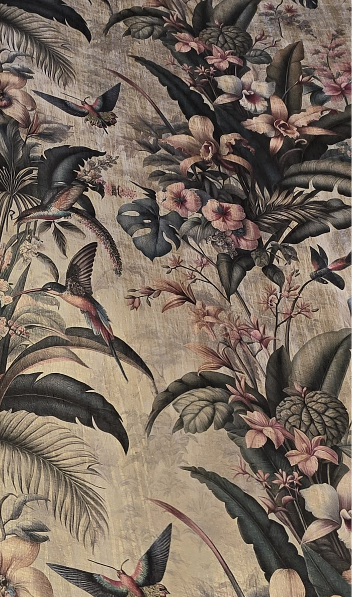Singapura Custom Printed Wide Wallpaper - Gold