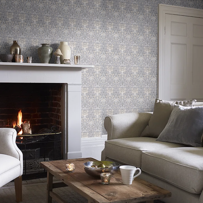 Snakeshead Wallpaper - Morris - Slate/Dove