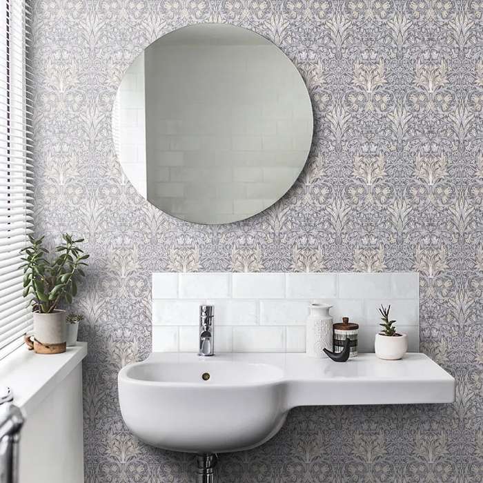 Snakeshead Wallpaper - Morris - Slate/Dove