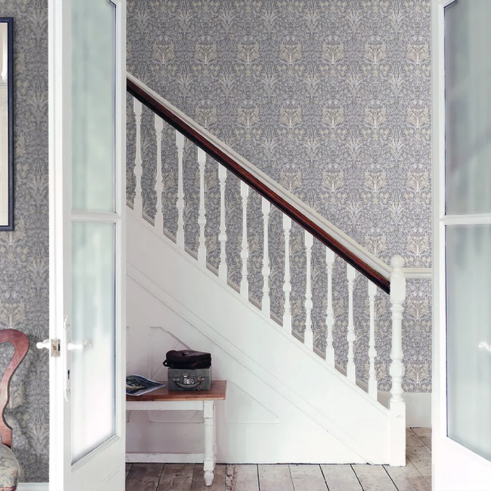 Snakeshead Wallpaper - Morris - Slate/Dove