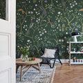 Songbirds - Forest - Custom Sized Wallpaper Mural (per m2)