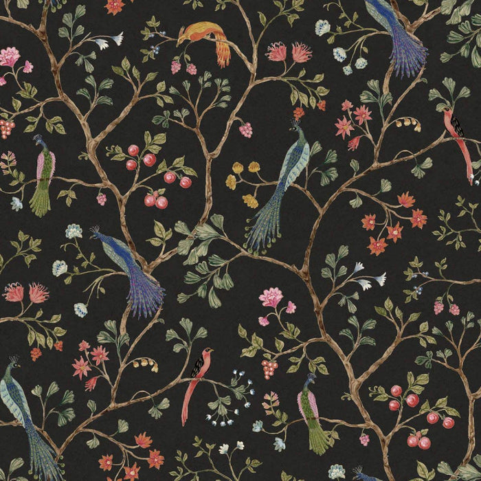 Songbirds - Midnight - Custom Sized Wallpaper Mural (per m2)