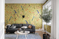 Songbirds - Saffron - Custom Sized Wallpaper Mural (per m2)