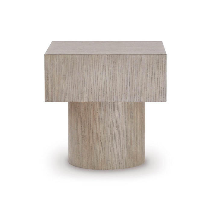Square Grayish Brown End Table - Adams Furniture
