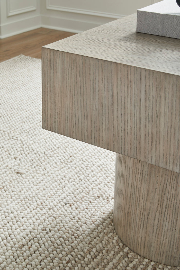 Square Grayish Brown End Table - Adams Furniture