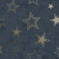 Stardust - Enchanting Wallpaper - Midnight Blue & Gold