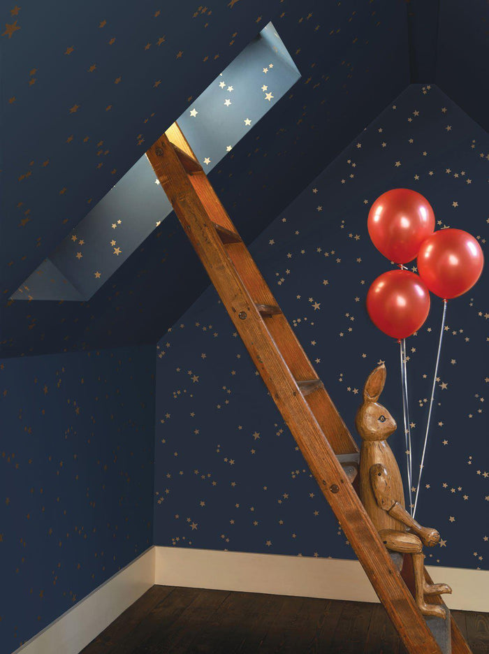 Stars Wallpaper - Cole and Sons - Midnight Blue